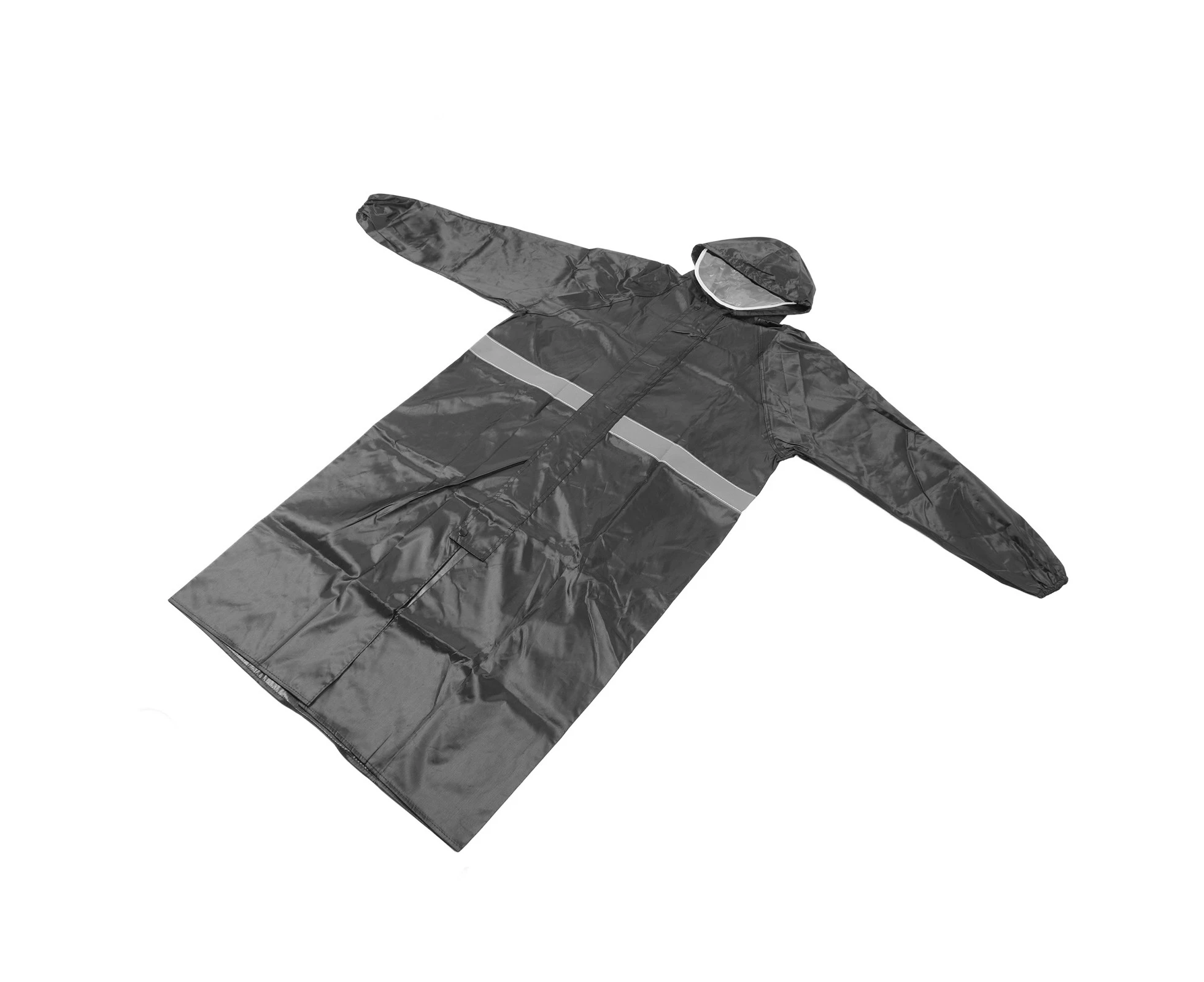 Rain Poncho Fashion Long Style Breathable Reflective One Piece Raincoat for Labor Protection Sanitationman Mount Guard