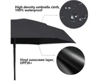 Mini Umbrella Small Compact UV Umbrella for Sun and Rain Lightweight & Portable Windproof Umbrella with Case,Beige