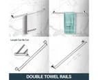 4-piece Bathroom Hardware Set Robe Hook Hand Towel holder hanger Toilet Paper Roll holder Chrome