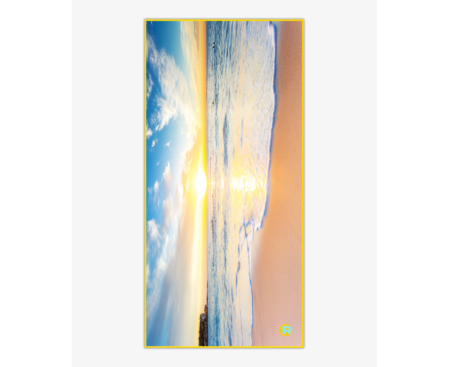 Sand Free Beach Towel | Quick Drying, Lightweight & Absorbent | Rockycay | 160x80cm - Sunrise Serenity