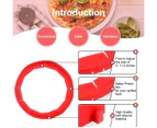 Pizza Ring - Adjustable Pie Crust Shield, Bpa-Free And Food Safe Silicone Pie Protector For Baking Pie, Fits Rimmed Dish 8" - 11.5"