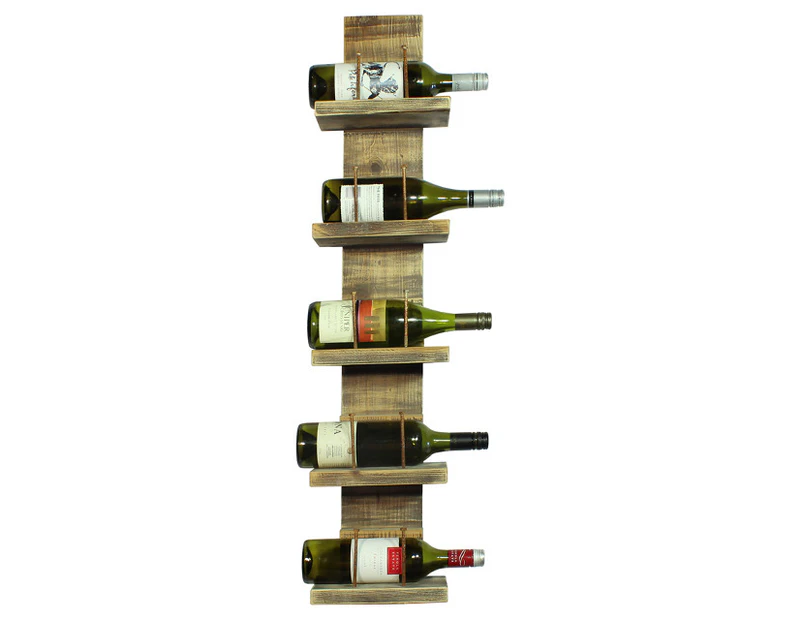 Wine Rack For 5 Bottles 22x100cm