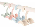 Laundry Drying Rack Clothes Hanger Clothespins Indoor Space Saver Hanging Clothing Organizer Mitten Sock Hangers-White