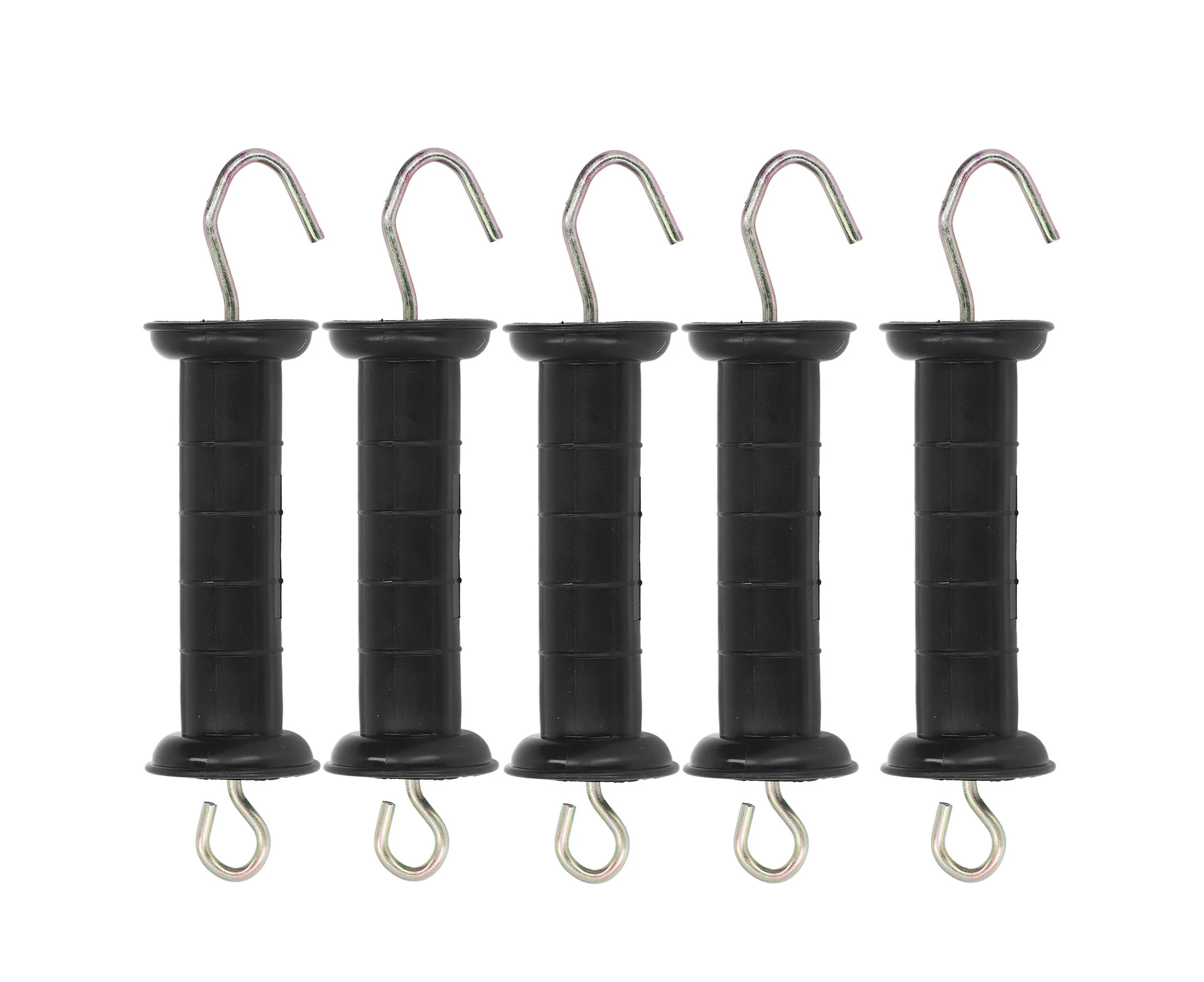 5Pcs Electric Fence Handle Insulated Gate Grip Bar with Metal Hook for Farm Pasture