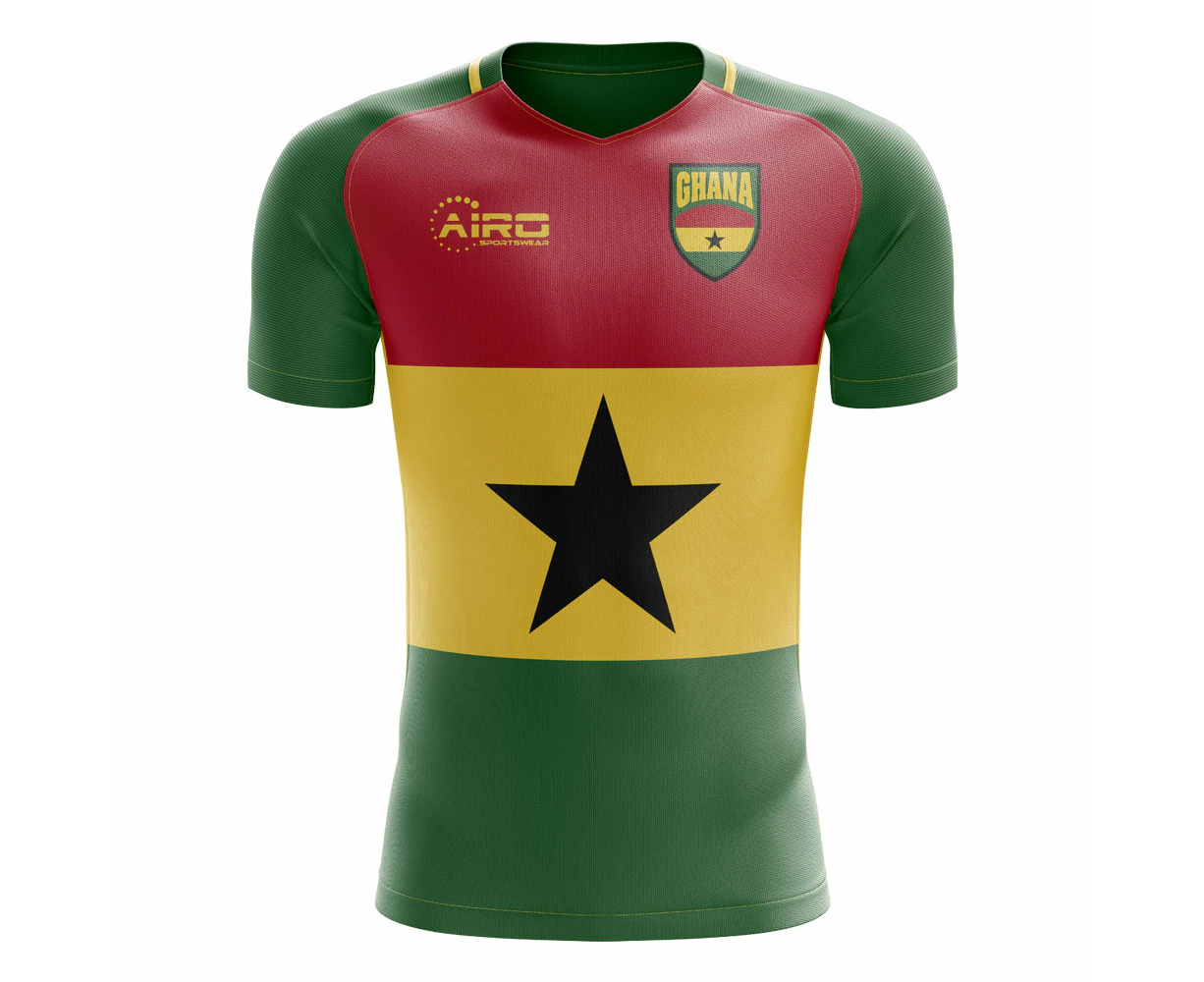 2023-2024 Ghana Flag Concept Football Shirt - Little Boys