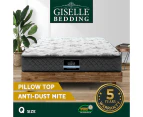 Giselle Bedding QUEEN Size Bed Mattress Pillow Top Foam Bonnell Spring 24CM