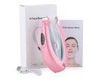 Double Chin Reducer Machine Electric V-Face Shaping Beauty Belt Lifting Massager-Pink