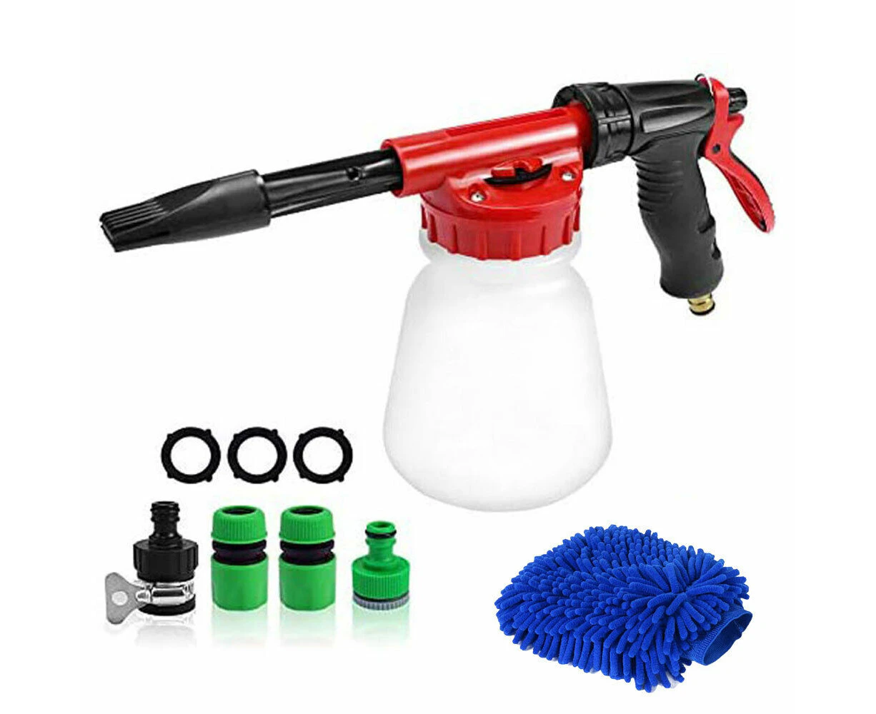 1L High Pressure Car Foam Gun Wash Washer Lance Soap Spray Bottle Hose Pipe Tool