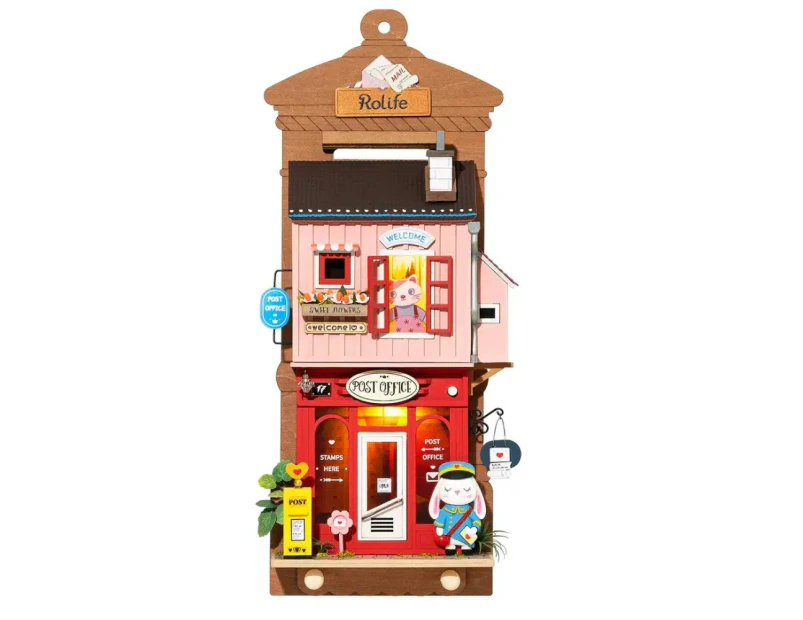 Rolife Wall Hanging Decoration Love Post Office Stylish Home Deco Kids Girls Miniature House Kits Ds019 Ds022 - Ds019
