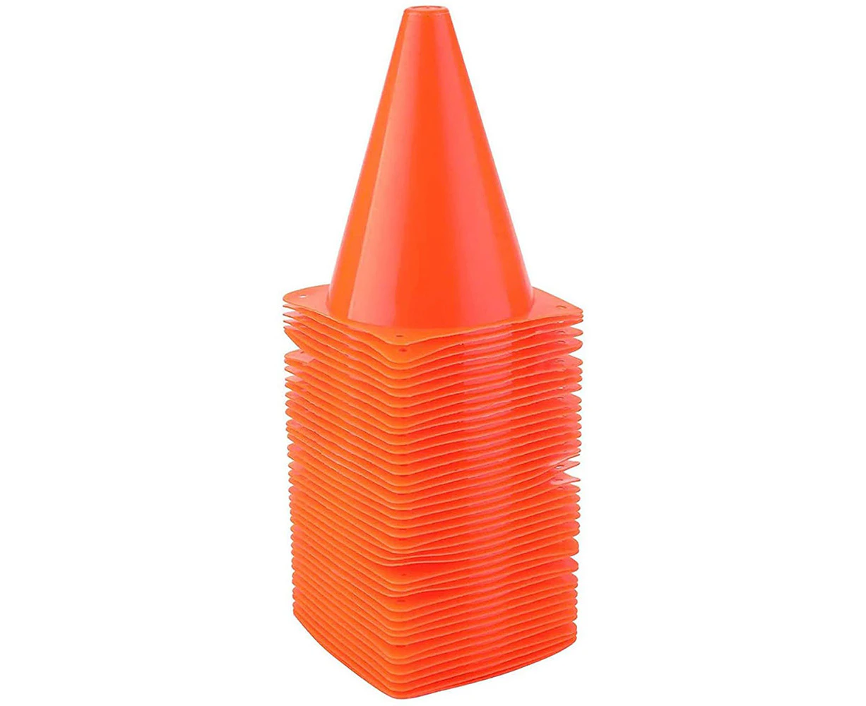 10 Pack Sports Training Cones, Plastic Marker Training Traffic Cones, for Skate, Soccer, Football, Physical Education