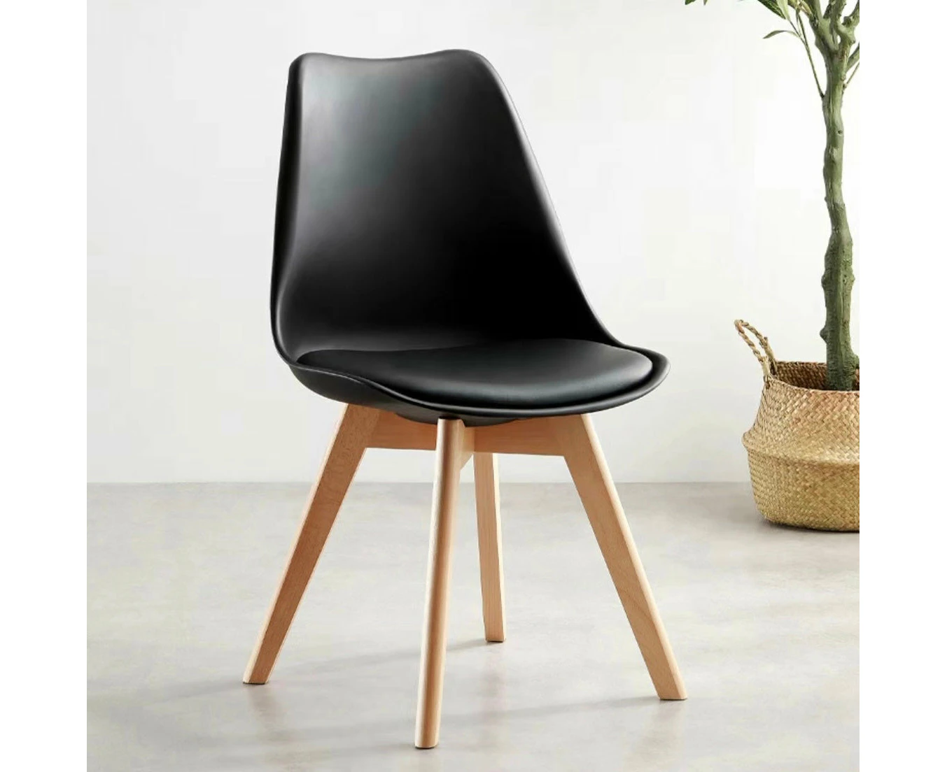 Frederic Simple Tulip Chair - Black