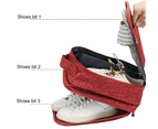 Travel Shoe Bag Shoes Storage Pouch Holder Red