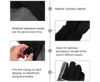 1 Pair Winter Cycling Gloves Outdoor Windproof Gloves Anti-skid Skiing Gloves