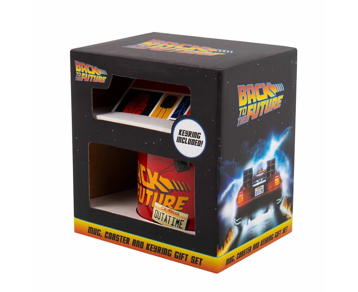 Back to the Future Mug, Coaster and Keyring Gift Set