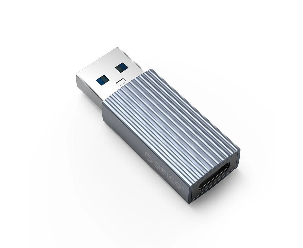 Orico AH-AC10-GY USB3.1 to Type-C Alumium Adapter, USB-A Male to USB-C Female, 10Gbps, Grey