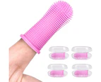 Dog Toothbrush 4 Pack , Finger Toothbrush Kit