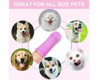 Dog Toothbrush 4 Pack , Finger Toothbrush Kit