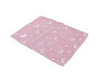 1.5X2M Luminous Blanket Double Side Flannel Star Moon Design Soft Glow In The Dark Blanket Forspink