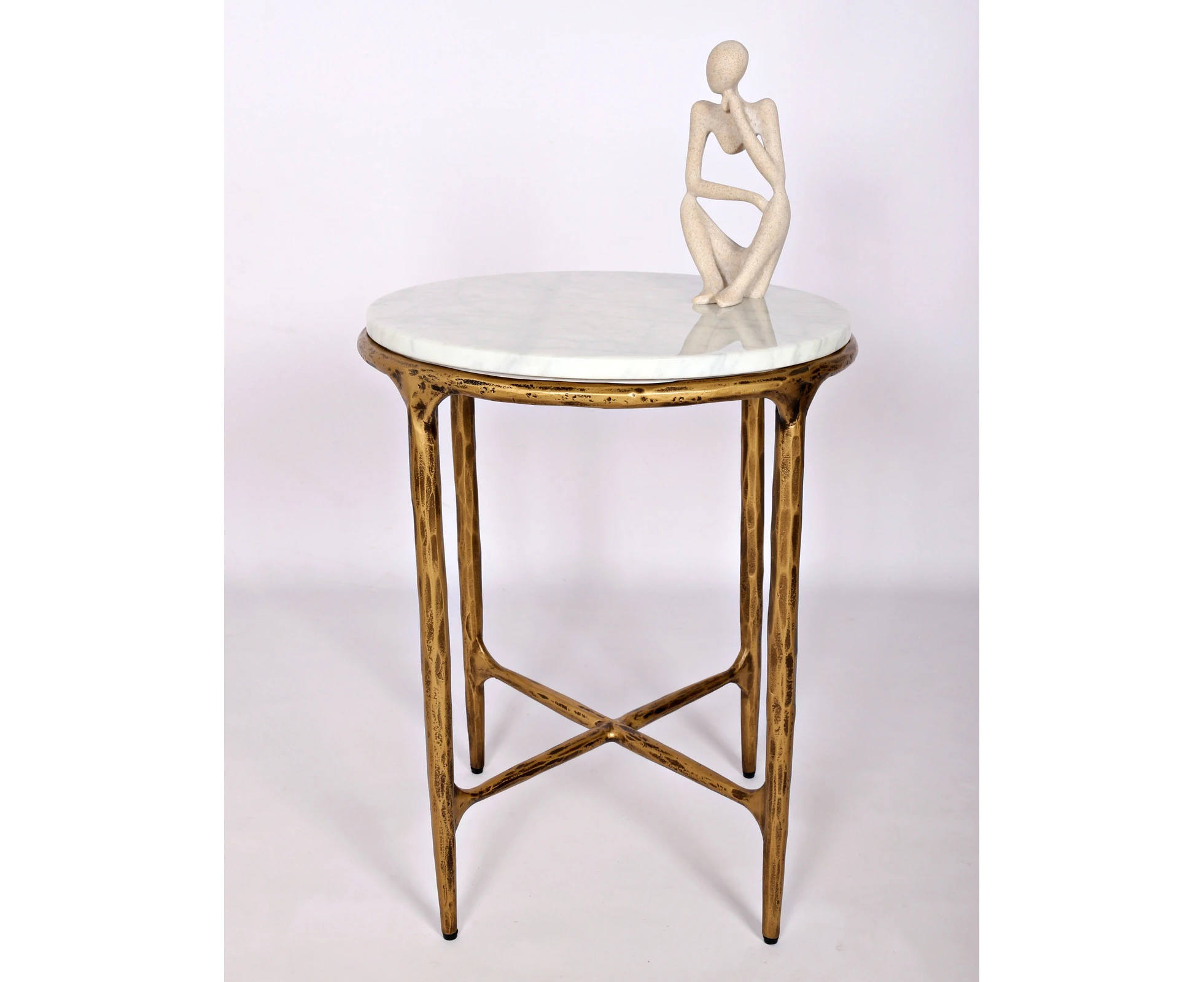 DEVILLE | ROUND MARBLE SIDE TABLE