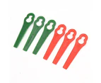 100 Pcs Plastic Grass Trimmer Blades Cordless Strimmer Blades