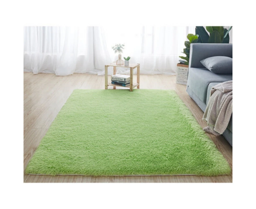 Green/120*160cm Floor Rug Fluffy Area Carpet Shaggy Extra Soft Thicken Pads Living Room Bedroom