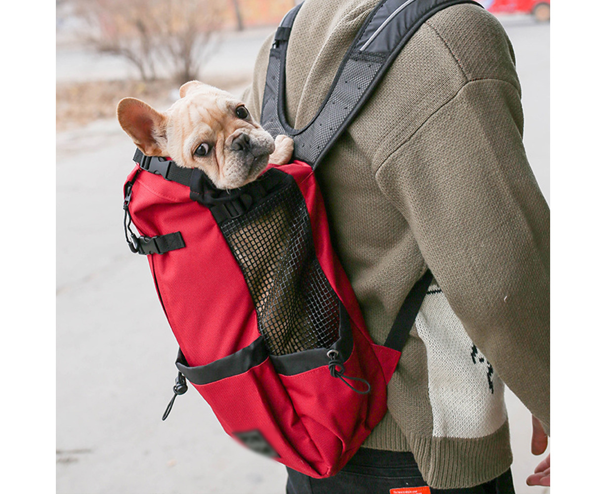 Dog Carrier Backpack for Small and Medium Pets Front Facing Adjustable Dog Backpack Carrier Fully Ventilated M Catch