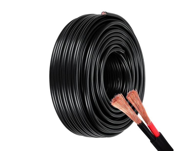 Giantz 8B&S 30M Twin Core Wire Electrical Cable Extension Car 450V 2 Sheath