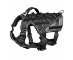 Military Tactical Working Dog Harness - Black