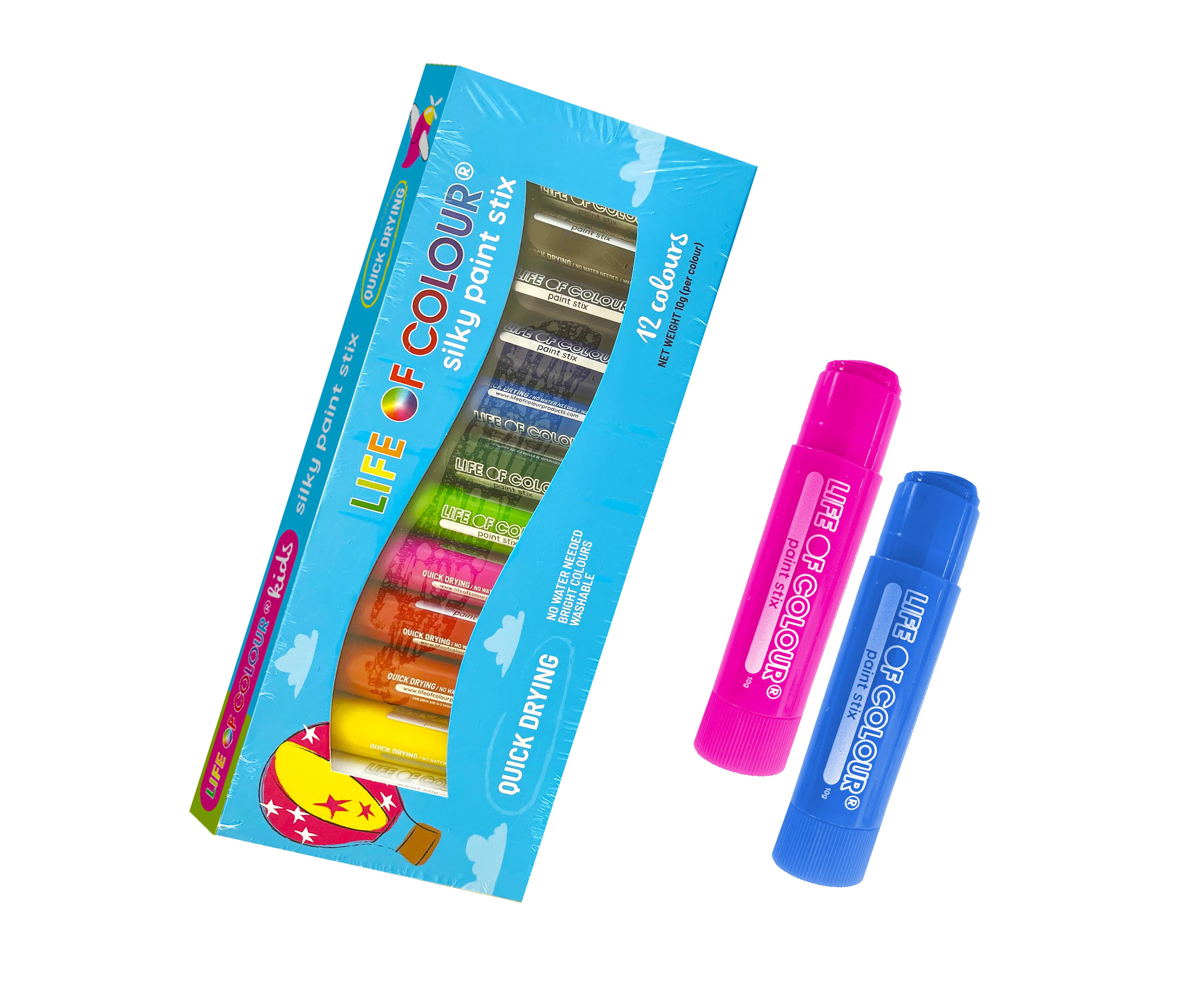 Classic Colours Silky Paint Stix - Set of 12