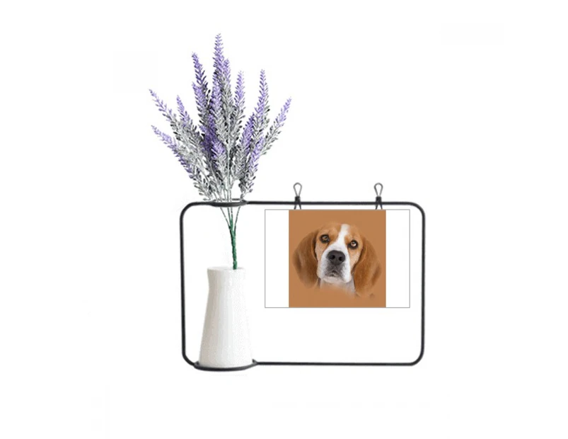 Dog Body Eyes Nose Art Deco  Fashion Artificial Lavender Flower Vase Bottle Card