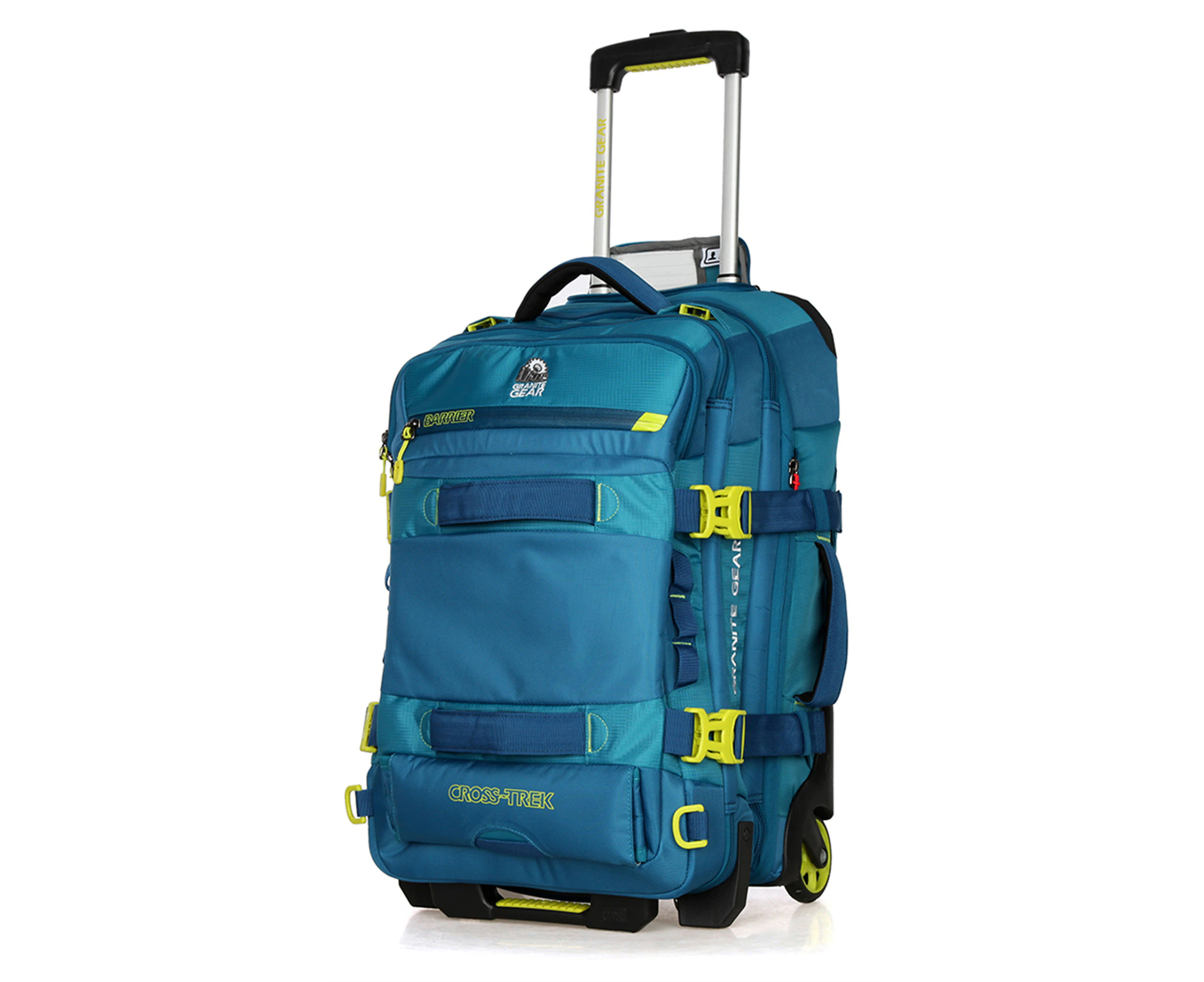 Granite Gear Water-Resistant Wheeled Duffle With Backpack Strap Suitcase Luggage Tote Carry On Sofecase Blue