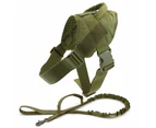 Patrol K9 Dog Harness & Leash - Dark Green