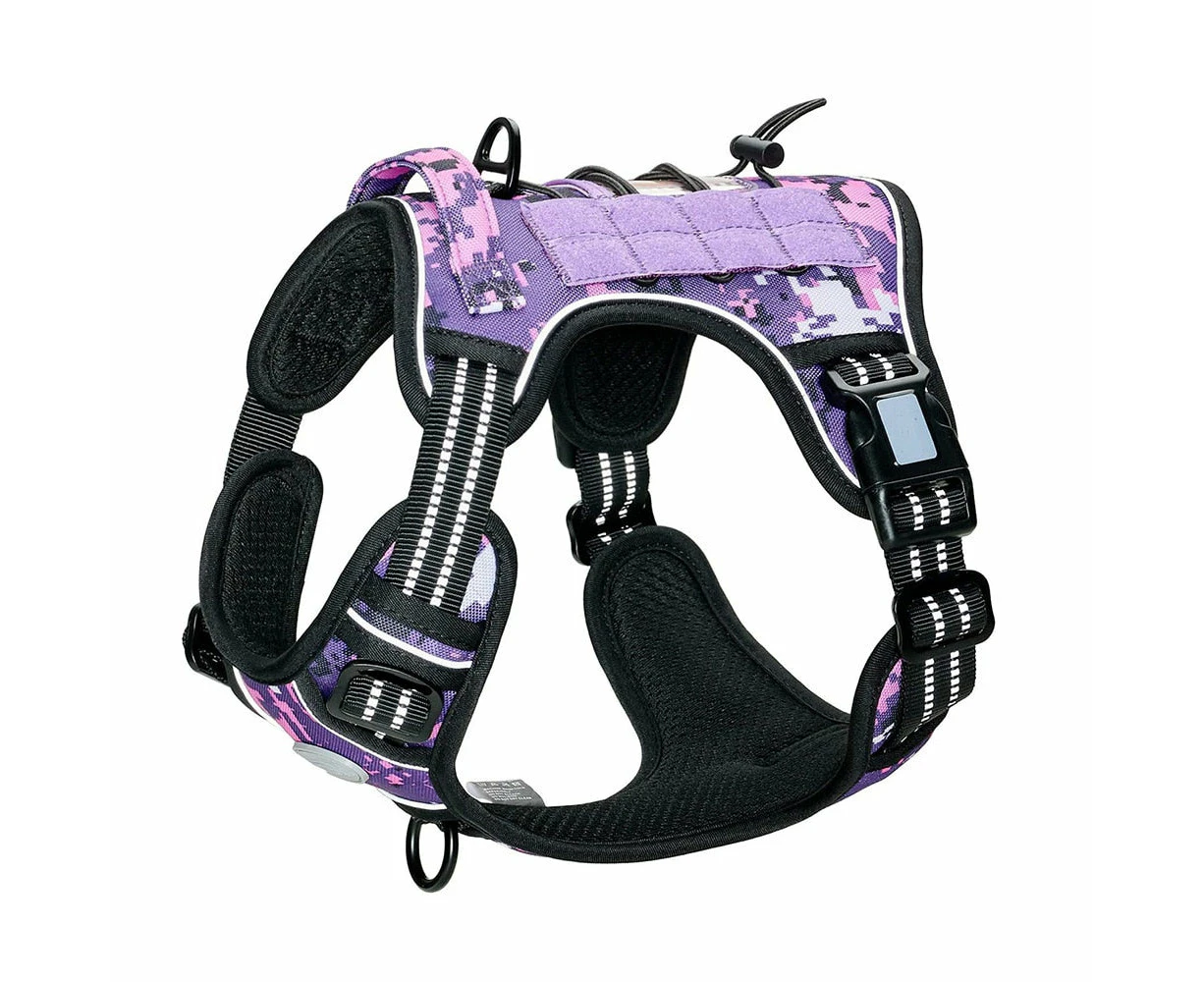 Training Military Tactical Dog Harness - Purple