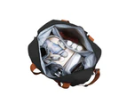 2Pcs Sport Duffel Bag Large Capacity Collapsible Travel Bag Duffel Bag-Black
