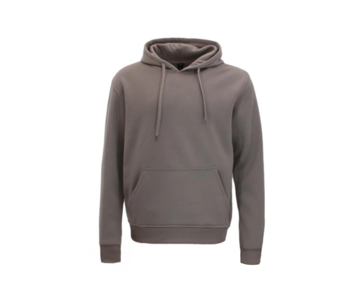 FIL Adult Unisex Basic Plain Hoodie Jumper - Taupe