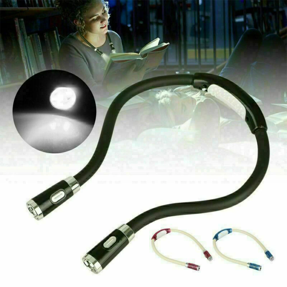 LED Hanging Neck Light Reading Lamp - Black