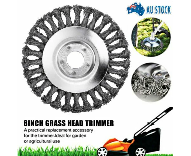 8 Steel Wire Indestructible Trimmer Head Grass Brushcutter Removal Lawnmower Au