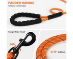 Dog Long Lead Training Tracking Line Comfortable Handle Heavy Duty Puppy Rope for Small Medium Large Dog 3m,Orange