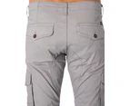 Jack & Jones Men's Paul Flake Tapered Cargo Trousers - Grey