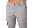Jack & Jones Men's Paul Flake Tapered Cargo Trousers - Grey
