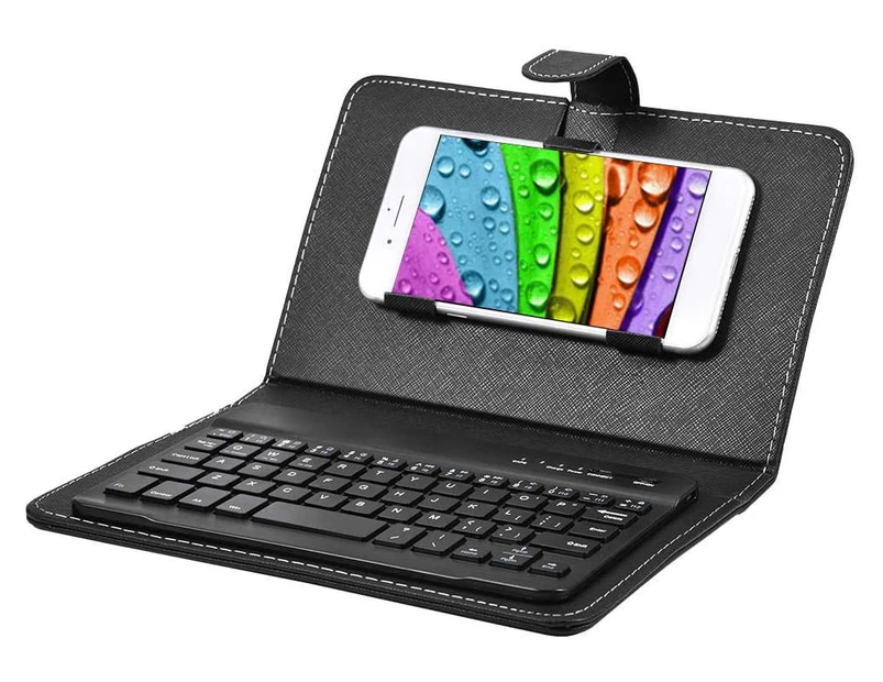 Wireless Bluetooth Keyboard For Phone, Mini Portable Bluetooth Keyboard With A Protective Case Foldable Keyboard