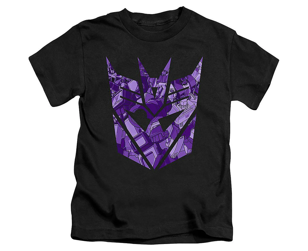 Youth Decepticon Logo Illustrations Transformers Shirt - As shown