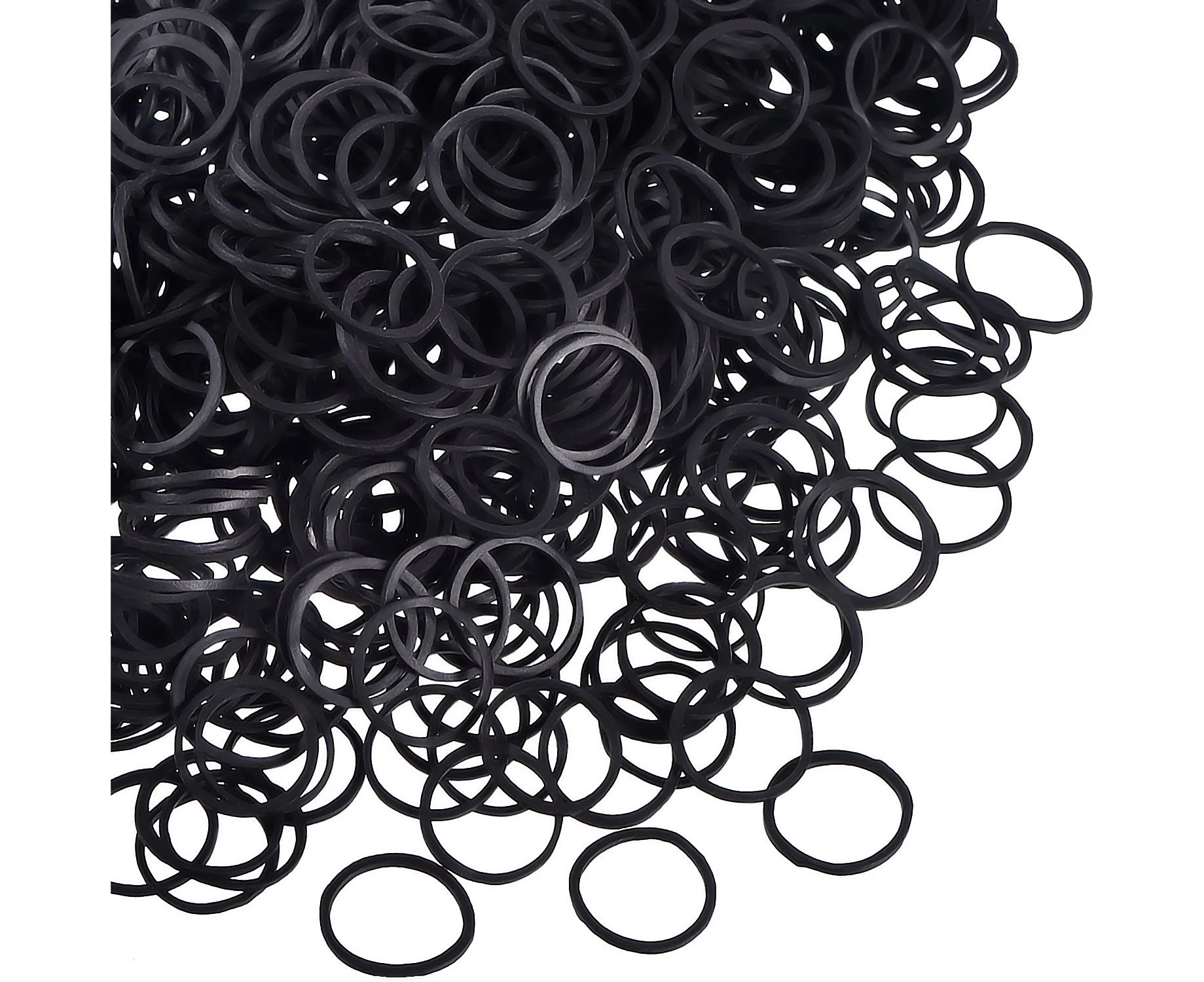 1000 Mini Rubber Bands Soft Elastic Bands For Kid Hair Braids Hair Disposable Rubber Band