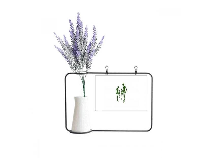 human b face face transfer artificial lavender flower vase bottle card