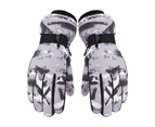 Biwiti 2Pcs Thermal Touch Screen Snow Gloves Ski Gloves for Aldults -Grey and blue