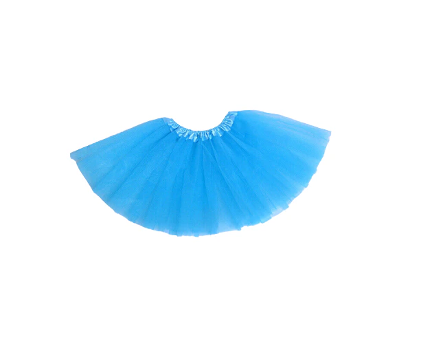 Tutu Skirts Kids Cosplay Party Ballet Dance 3 layers Dress Gown Dance Princess - Blue