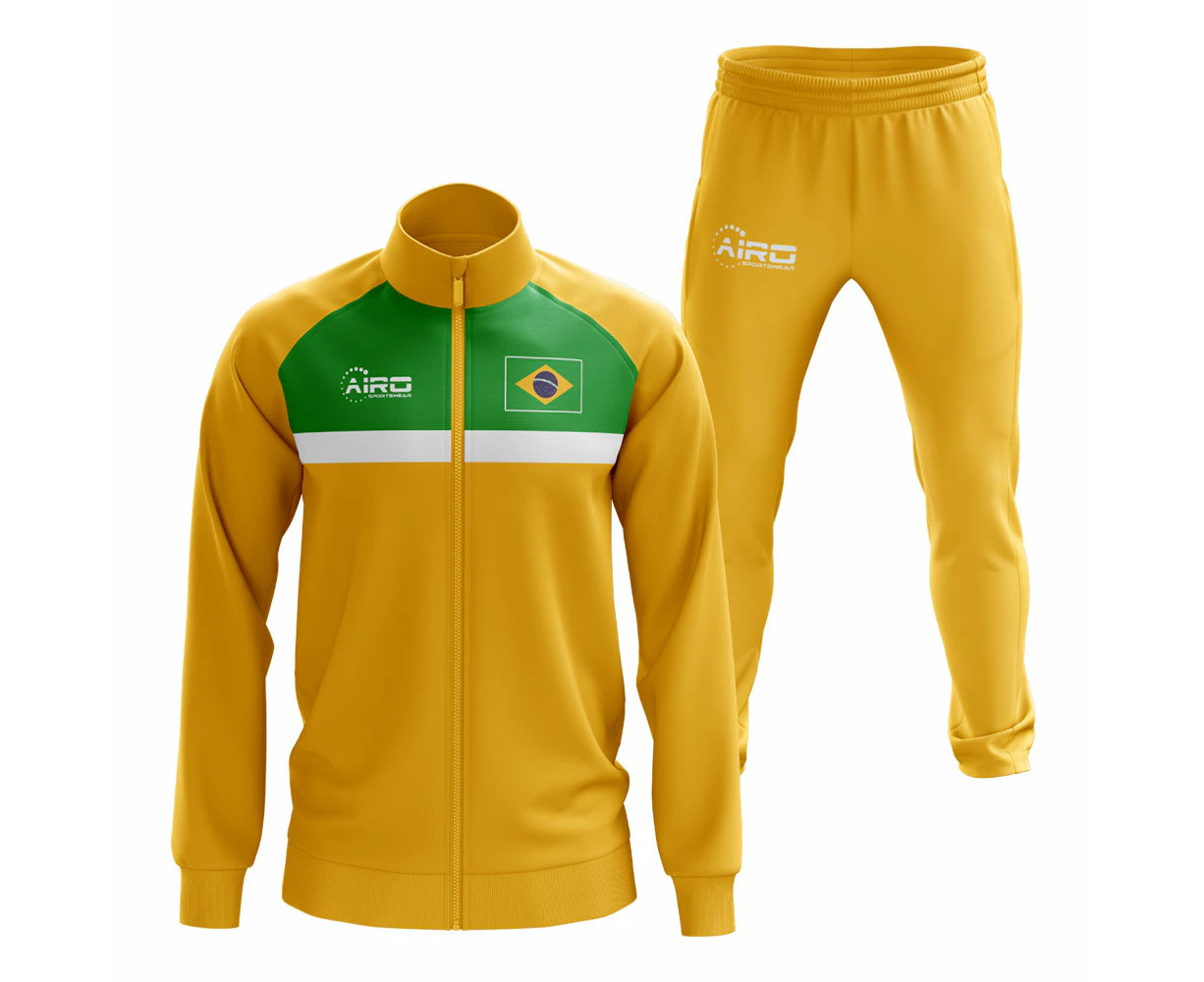 Brazil Concept Football Tracksuit (Yellow)