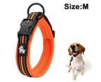 Reflective Dog Collar,soft Neoprene Padded Breathable Nylon Pet Collar Adjustable For Medium Dogs