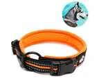 Reflective Dog Collar,soft Neoprene Padded Breathable Nylon Pet Collar Adjustable For Medium Dogs