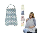 Privacy Breastfeeding Apron Outdoor Nursing Towel Infant Baby Feeding Cloth Cover -Fish